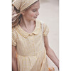 Emmalyn Short Sleeve Collared Dress, Marigold Check - Dresses - 2