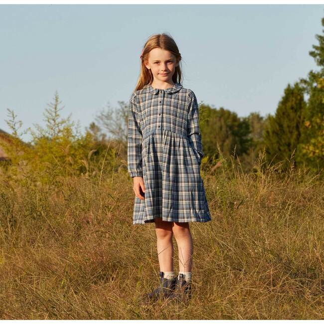 chinese dress ladies Dani Collared Neck Long Sleeve Dress – Emma Bleu