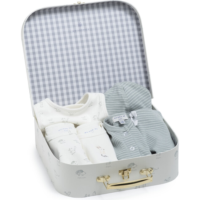 Luxe Baby Gift Set, Cream & Sage Multi