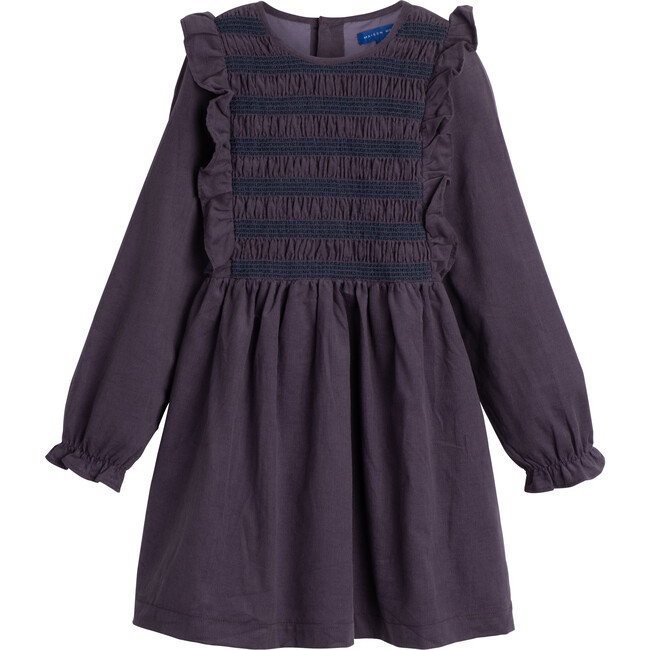 Alexandra Dress, Dusty Purple Mini Cord - Dresses - 1 - zoom