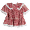 Baby Ellery Ruffle Dress, Red Plaid - Dresses - 1 - thumbnail