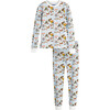 Taylor Holiday Long Sleeve Pajama Set, Winter Mushroom Village - Pajamas - 1 - thumbnail