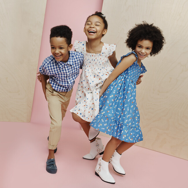 Daria Dress, Blue Flower Pots - Dresses - 6