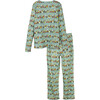 Women's Eliza Holiday Pajama Set, Winter Parade - Pajamas - 3 - thumbnail