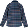 Sam Sherpa Shirt, Blue Colorful Plaid - Jackets - 2