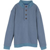 Jackson Mock Neck Sweatshirt, Dusty Blue - Sweatshirts - 1 - thumbnail
