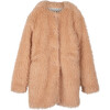 Women's Gemma Shaggy Coat, Dusty Rose - Jackets - 1 - thumbnail
