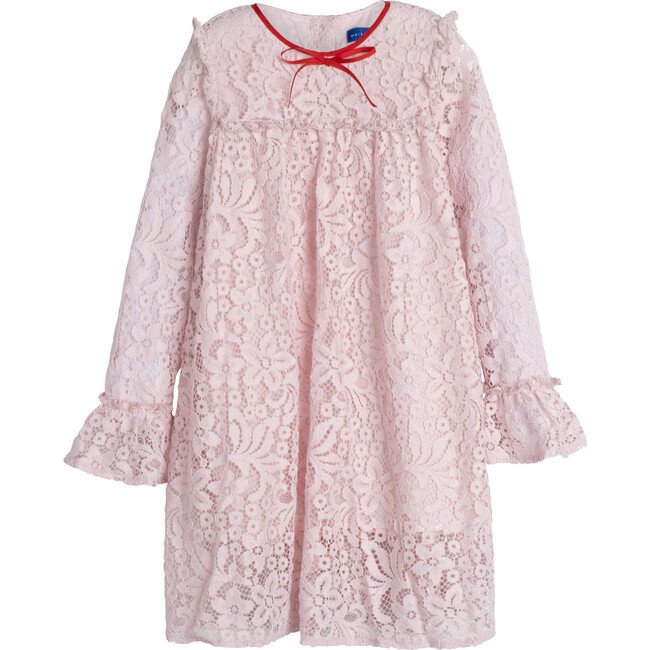 Lacey Dress, Blush Pink Lace - Dresses - 1