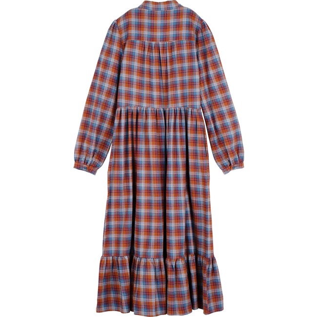 Women's Elizabeth Dress, Peacock Blue Multi - Dresses - 3