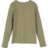 Drew Long Sleeve Tee, Dark Dusty Sage - Shirts - 2