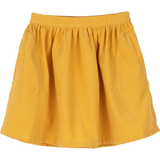 Cassie Cord Skirt, Butterscotch Mini Cord - Skirts - 1
