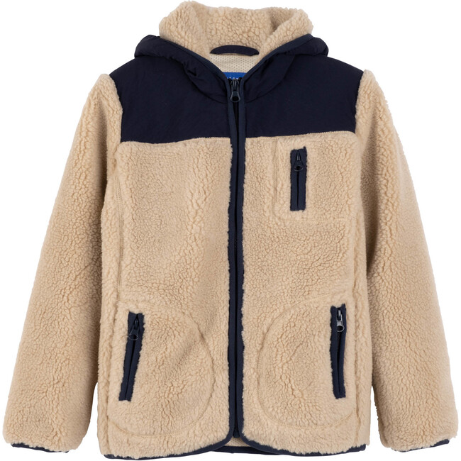 Banks Sherpa Front Jacket, Natural Multi - Jackets - 1