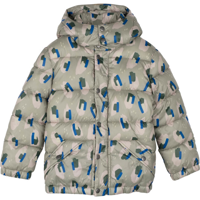 Rhodes Puffer Jacket, Blue Tonal Camo