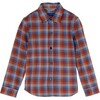 Max Button Down, Peacock Blue Multi - Shirts - 1 - thumbnail
