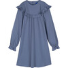 Octavia Jersey Dress, Dusty Blue - Dresses - 1 - thumbnail