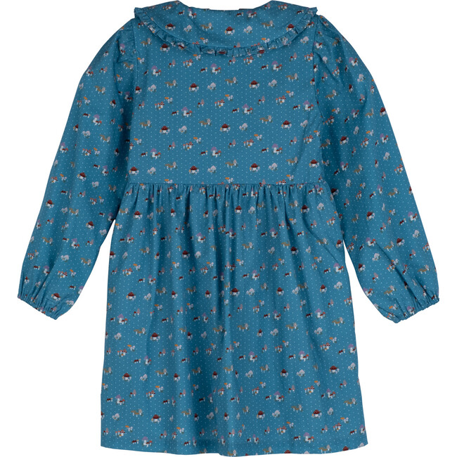 Niama Dress, Delphinium Blue Mushrooms - Dresses - 3