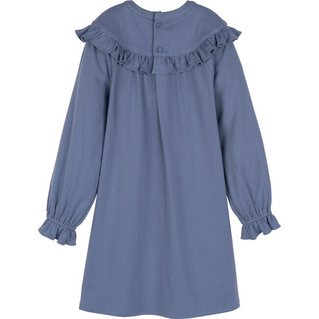Octavia Jersey Dress, Dusty Blue - Dresses - 2