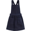 Millie Pinafore Dress, Navy Cord - Dresses - 1 - thumbnail