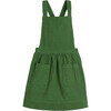 Millie Pinafore Dress, Evergreen Cord - Dresses - 1 - thumbnail