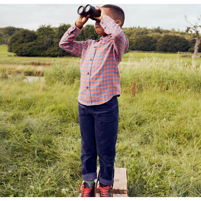 Max Button Down, Red & Blue Check - Shirts - 2
