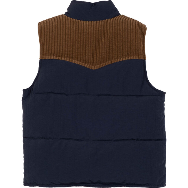 Frankie Vest, Navy Multi - Vests - 3