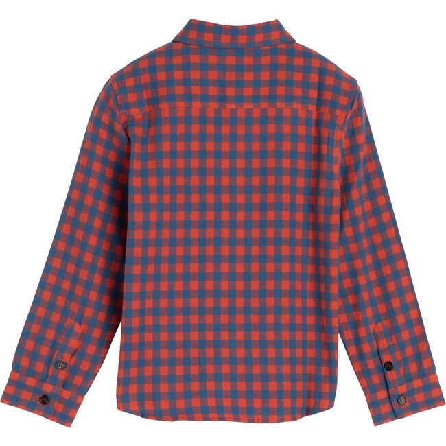 Max Button Down, Red & Blue Check - Shirts - 3