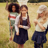 Millie Pinafore Dress, Navy Cord - Dresses - 2