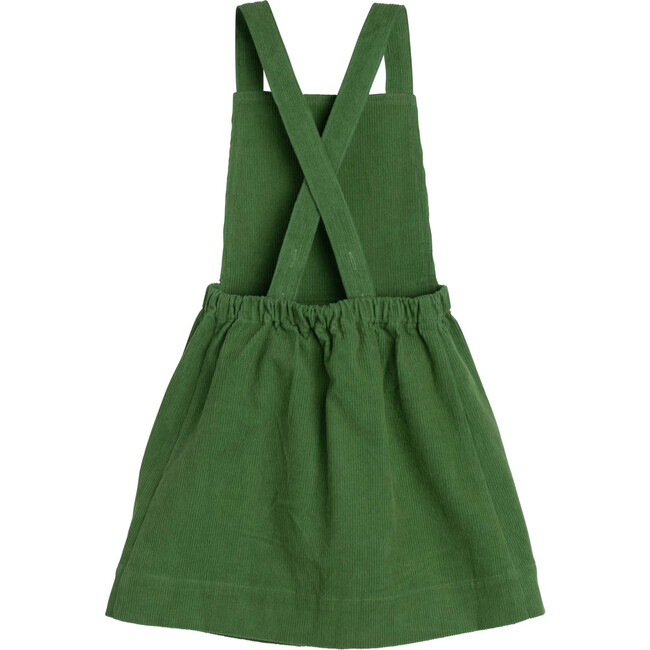 Millie Pinafore Dress, Evergreen Cord - Dresses - 3
