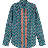 Women's Georgia Blouse, Petrol Pansies - Shirts - 1 - thumbnail