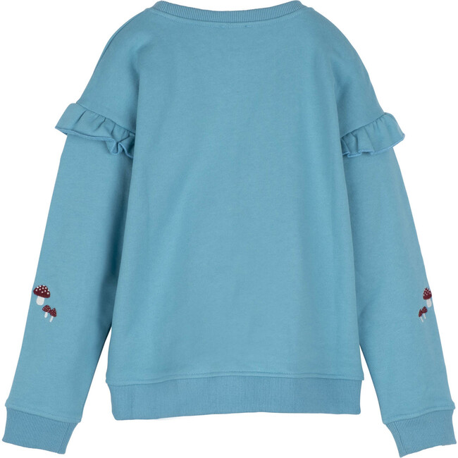 Desiree Sweatshirt, Delphinium Blue Mushrooms - Sweatshirts - 3