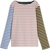 Women's Soraya Striped Long Sleeve, Pink Multi - Shirts - 1 - thumbnail