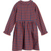 Emma Collared Dress, Red & Blue Check - Dresses - 3