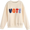 Adult Vote Sweatshirt, Cream - Sweatshirts - 1 - thumbnail
