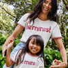 Feminist Women's Ringer Tee, Cream - Tees - 4