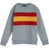 Tyler Colorblock Sweatshirt, Dusty Blue Multi - Sweatshirts - 1 - thumbnail
