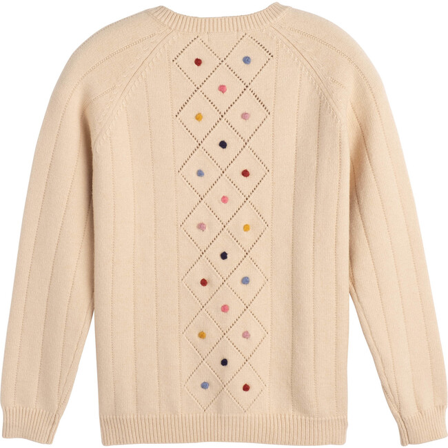 Women's Serena Dot Cardigan, Cream - Cardigans - 3