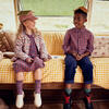 Emma Collared Dress, Red & Blue Check - Dresses - 4