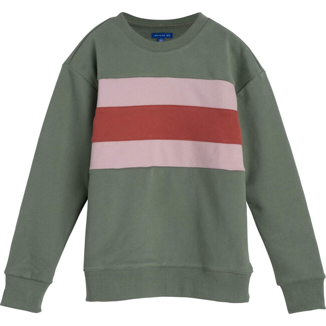 Tyler Colorblock Sweatshirt, Sage Multi - Sweatshirts - 1