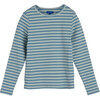 Ruby Ribbed Long Sleeve, Sage & Blue - Shirts - 1 - thumbnail