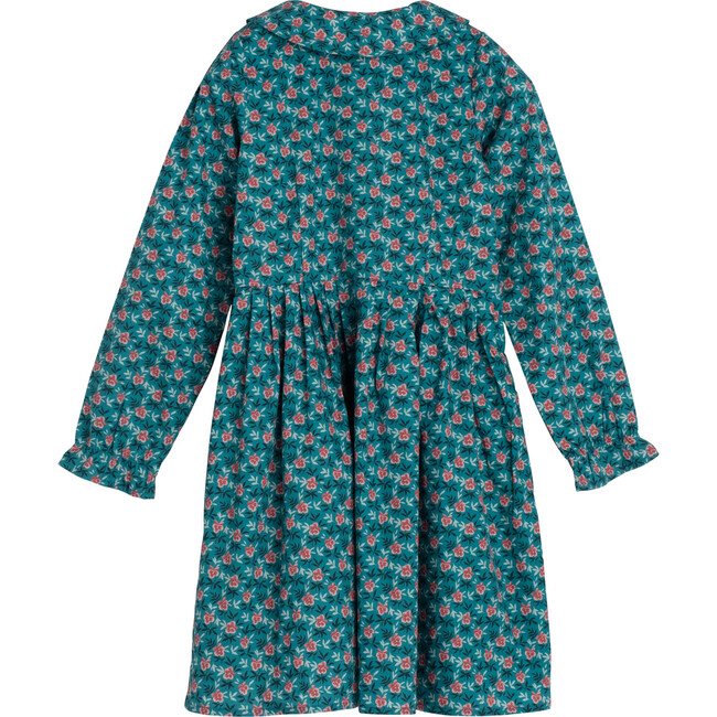Gigi Dress, Petrol Pansies - Dresses - 3