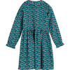 Gigi Dress, Petrol Pansies - Dresses - 3