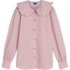 Women's Isobel Collared Top, Vintage Red - Shirts - 1 - thumbnail