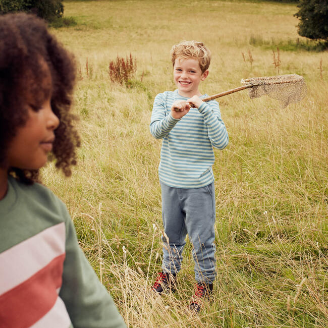 Ruby Ribbed Long Sleeve, Sage & Blue - Shirts - 2