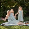 Women's Rosalie Smocked Dress, Sage Gingham - Dresses - 2