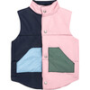 Adult Emery Color Blocked Vest, Pink Multi - Vests - 1 - thumbnail