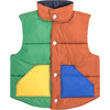 Adult Emery Color Blocked Vest, Caramel Multi - Vests - 1 - thumbnail