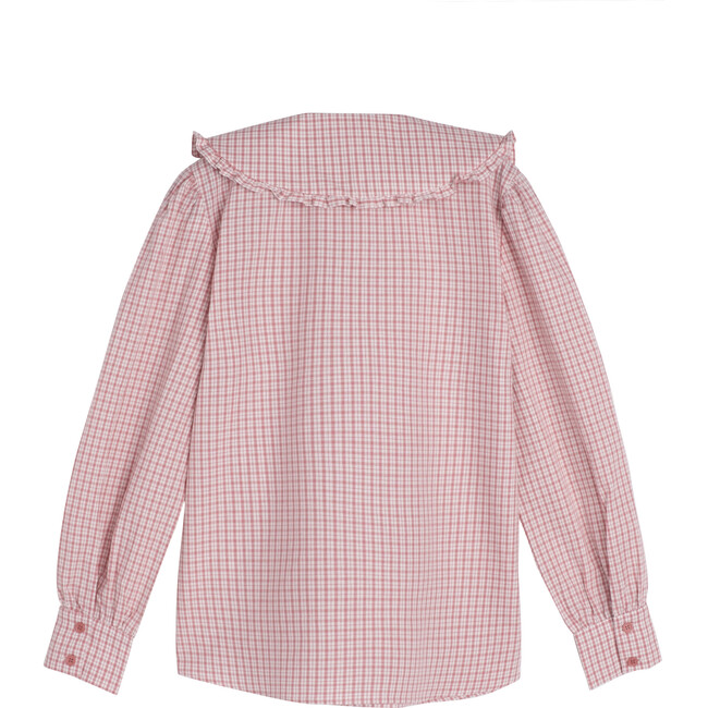 Women's Isobel Collared Top, Vintage Red - Shirts - 3