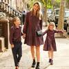 Women's Caroline Tiered Dress, Red Multi Flannel - Dresses - 2