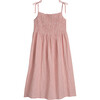 Women's Rosalie Smocked Dress, Dusty Rose Check - Dresses - 3