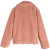 Women's Penelope Cropped Teddy Coat, Rose - Jackets - 3